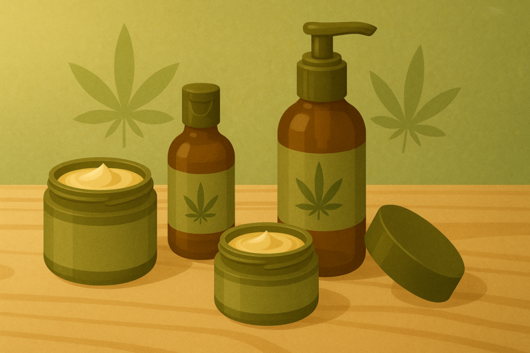 Cannabis topical products including balms and lotions for localized relief